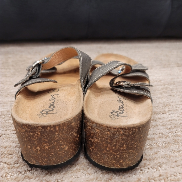 Flowers by Flurries Cork Wedge Mule - Picture 6 of 12